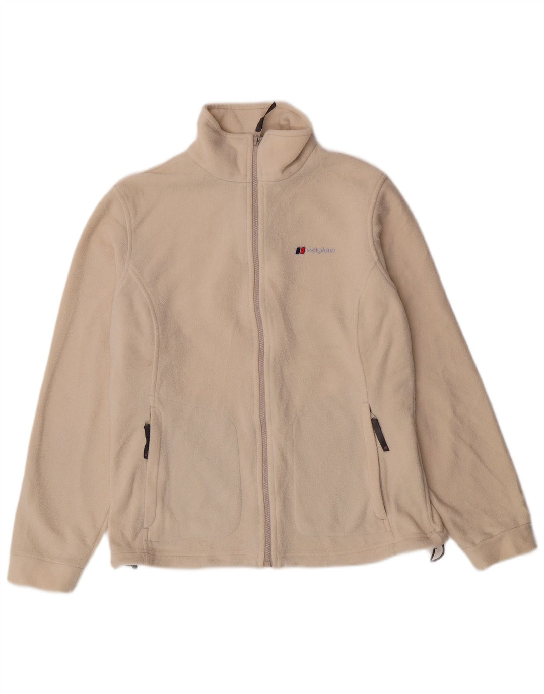 BERGHAUS Womens Fleece Jacket UK 16 Large  Beige Polyester