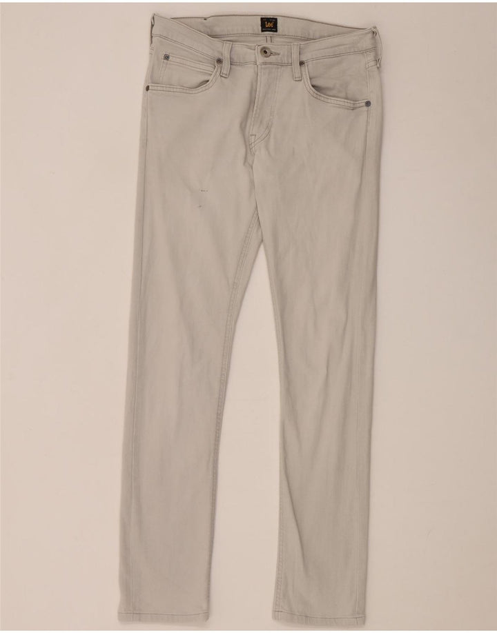 Damskie jeansy Lee Luke Slim W29 L30 Szara bawełna