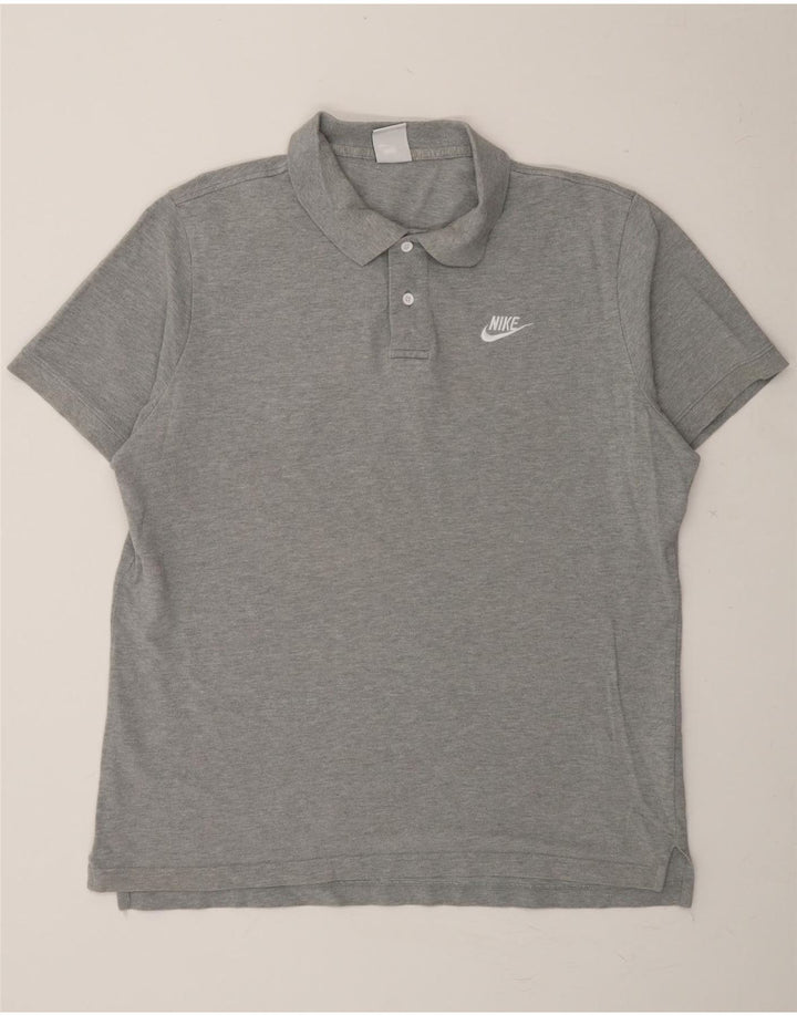 NIKE Mens Polo Shirt Large Grey Cotton Vintage Nike and Second-Hand Nike from Messina Hembry 