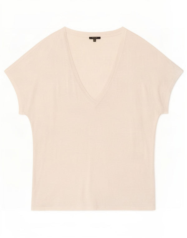 T-shirt damski Massimo Dutti Top UK 14 Średni biały