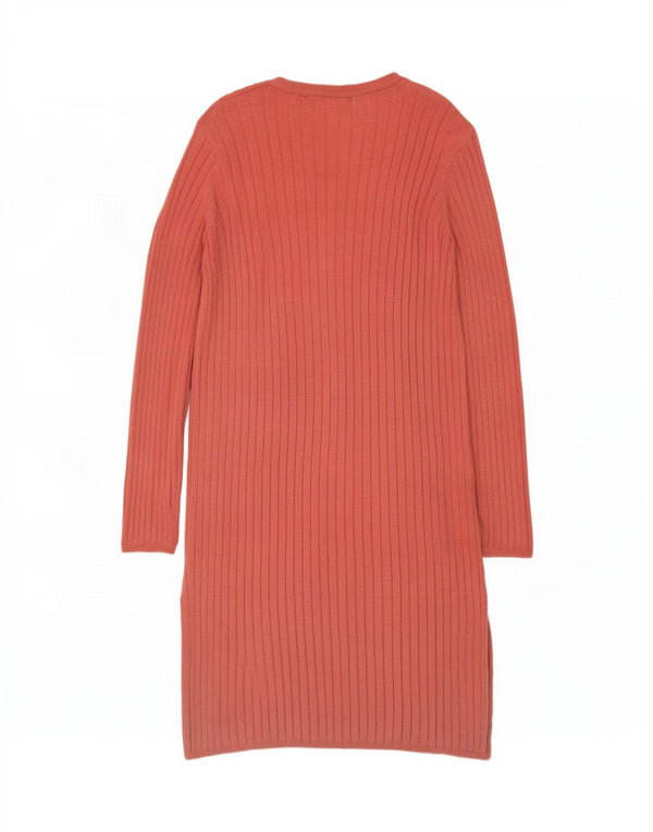 Marks & Spencer Damski sweter rozpinany o długim kroju, UK 10, mały, różowy