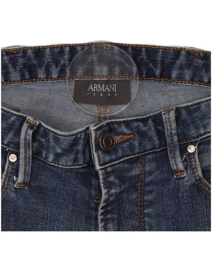 Damskie jeansy Armani Slim W32 L29 Niebieskie
