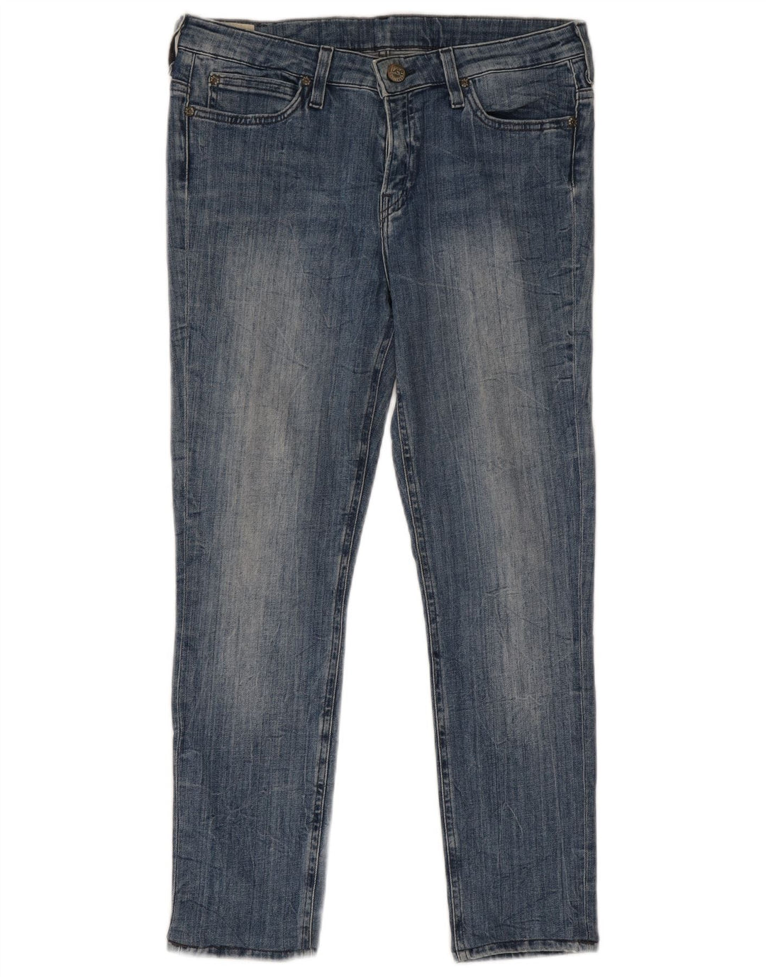 Damskie jeansy Lee Scarlett Slim W31 L26 Niebieskie bawełniane