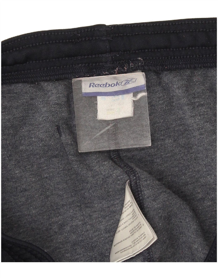 Damskie spodnie dresowe Reebok UK 8, małe, granatowe, poliestrowe