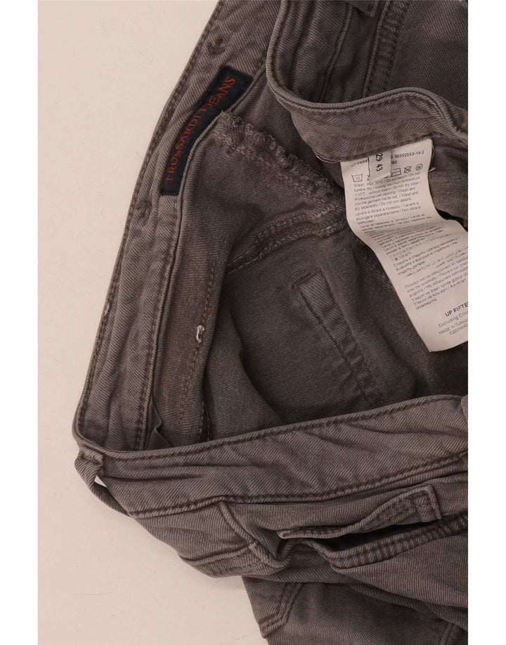 Damskie jeansy typu slim Trussardi W29 L27 Szary Lyocell