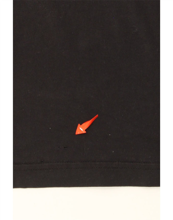 Męska koszulka z grafiką DIESEL, średnia czarna bawełna