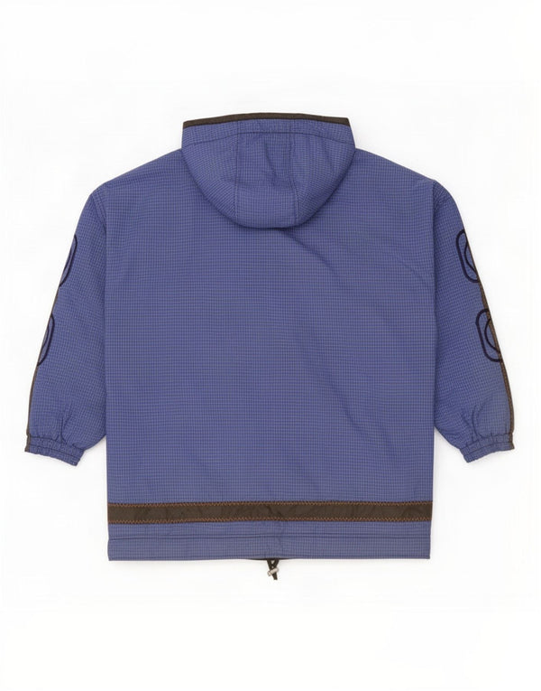 Męska kurtka Anorak z kapturem i grafiką Tokka Tribe UK 42 XL w granatową kratkę