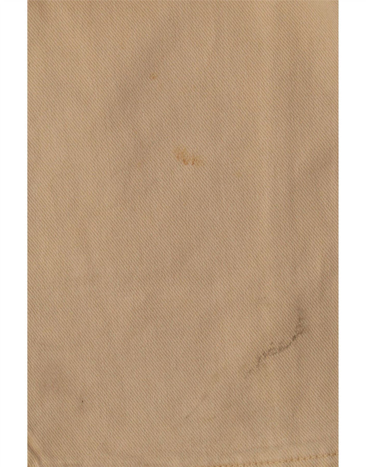 CASUCCI Mens Straight Jeans W28 L34 Beige Cotton
