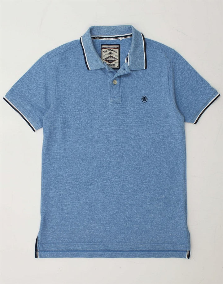 FAT FACE Mens Polo Shirt Medium Blue Cotton