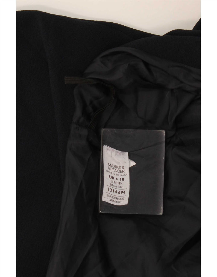 Marks & Spencer Damska spódnica midi UK 18 XL W40 Granatowy poliester