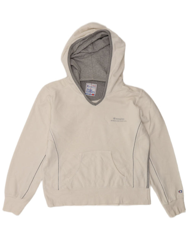 Sweter z kapturem Champion Womens Heritage Classics UK 16, duży, biały, bawełniany