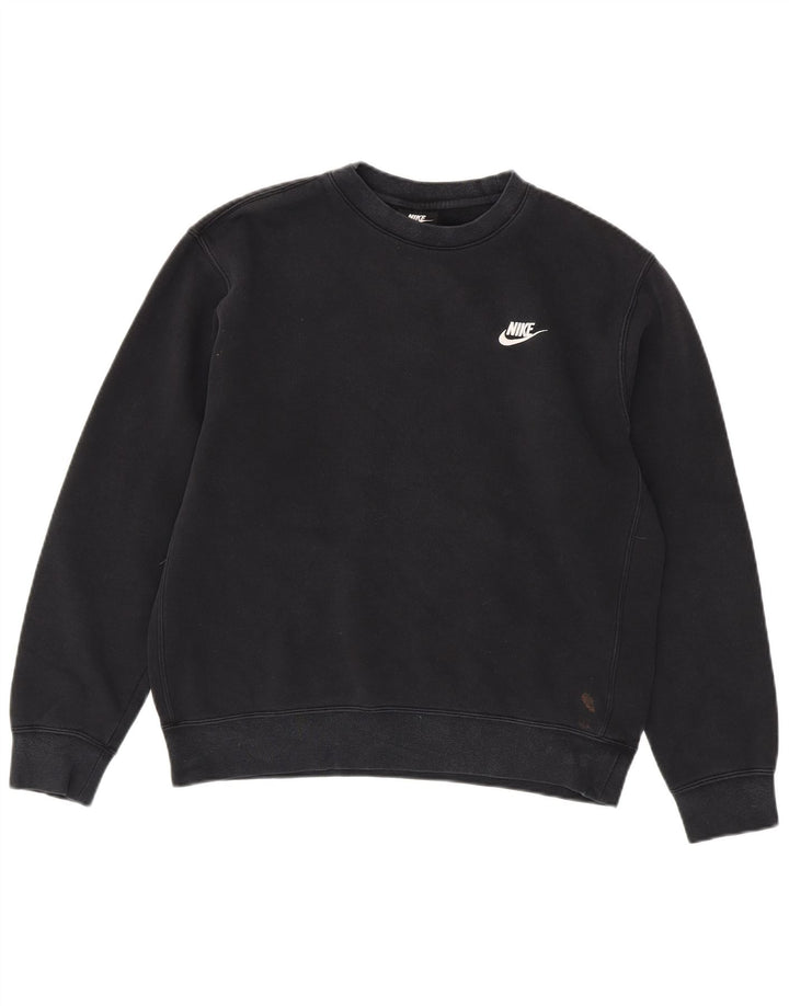 Męska bluza dresowa NIKE, średnia czarna, bawełniana