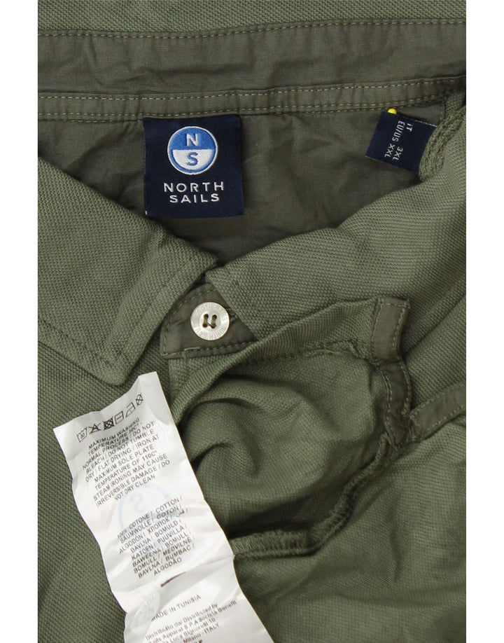 Męska koszulka polo North Sails 2XL, zielona, bawełniana