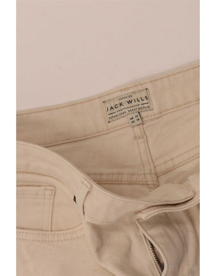 Damskie spodenki jeansowe Jack Wills UK 14 Large W32 Off White