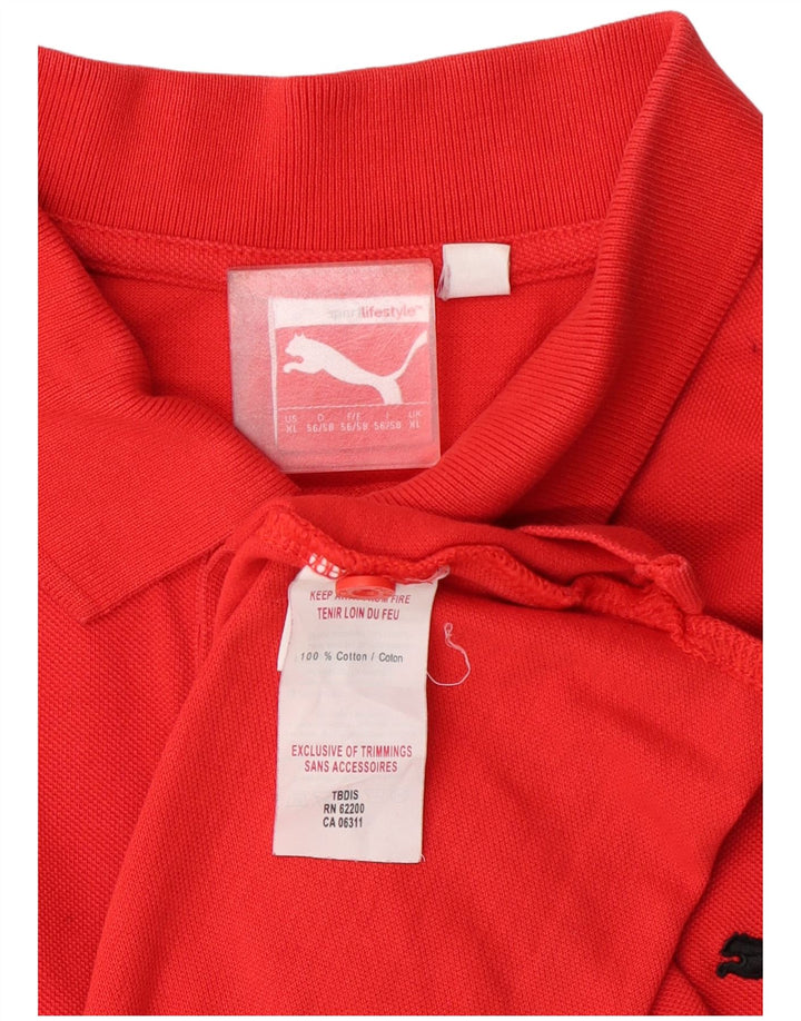 Męska koszulka polo Puma XL, czerwona, bawełniana