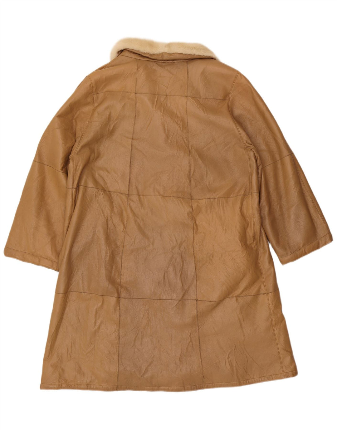 Damski płaszcz shearling VINTAGE IT 44 średni beż