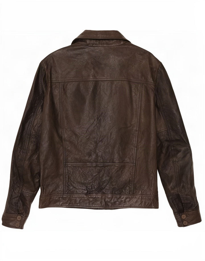 Męska skórzana kurtka motocyklowa Calvin Klein Jeans UK 40, duża, czarna