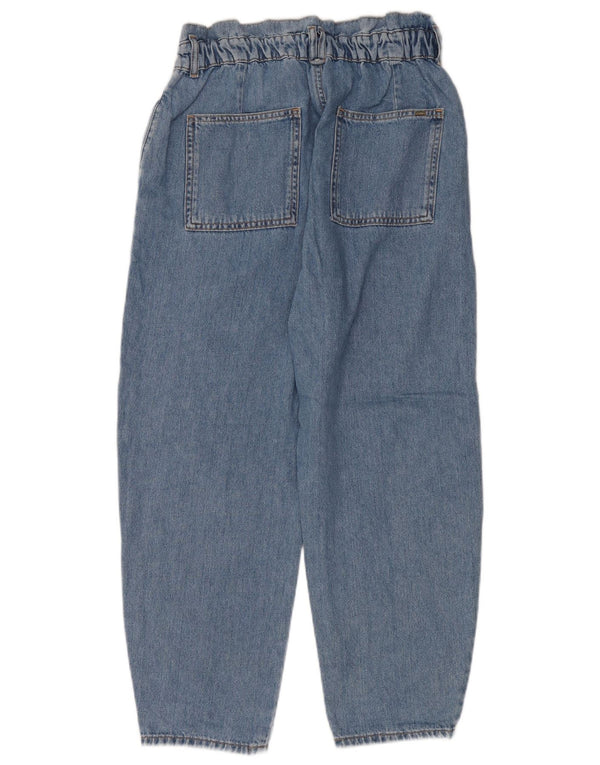 Zara Womens High Waist Tapered Jeans EU 40 Medium W30 L27 Blue Cotton