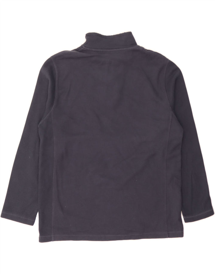 MOUNTAIN WAREHOUSE Mens Zip Neck Sweatshirt Jumper Large Navy Blue Cotton Vintage Mountain Warehouse and Second-Hand Mountain Warehouse from Messina Hembry 