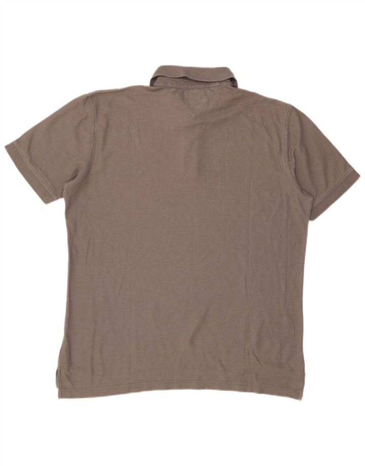 Męska koszulka polo o regularnym kroju Tommy Hilfiger XL, szara bawełna