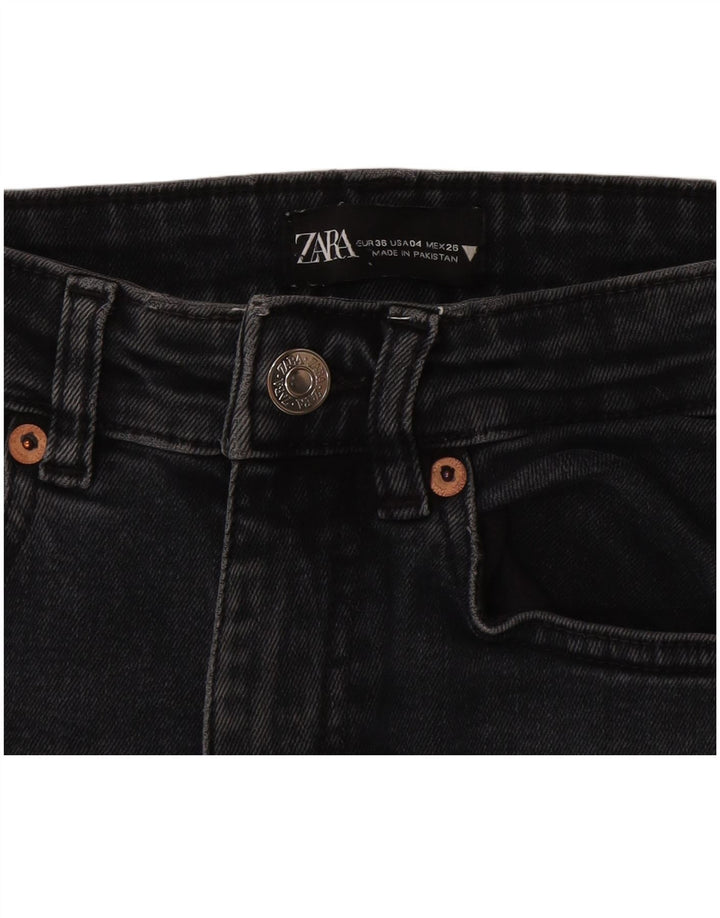 Damskie jeansy Bootcut Zara EU 36 XS W26 L25 Czarne