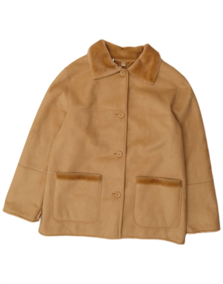 Kurtka damska Sherpa VINTAGE EU 44 XL beżowa akrylowa