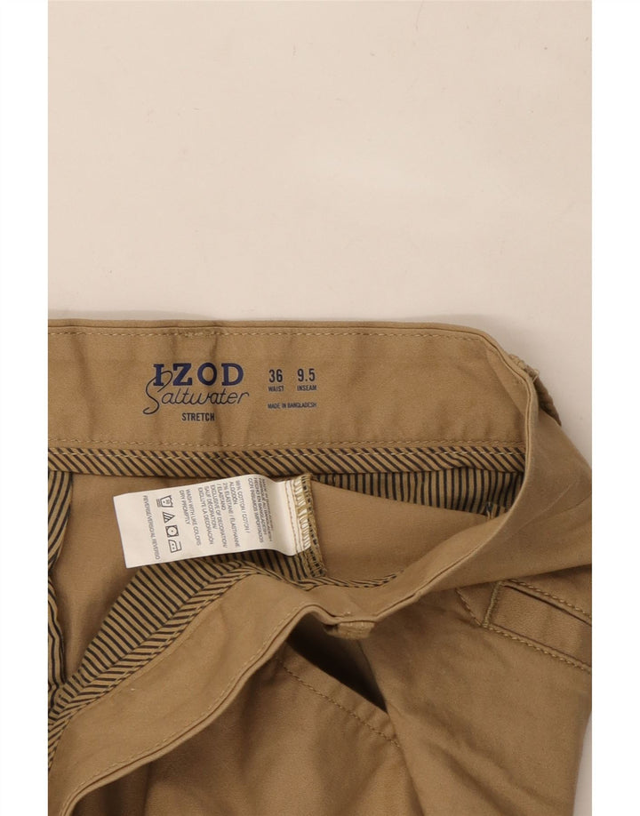 Męskie spodenki Chino IZOD W36, duże, brązowe, bawełniane