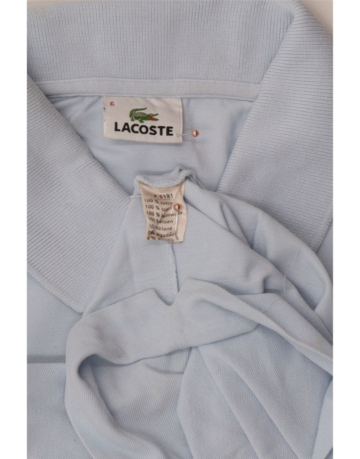 Męska koszulka polo LACOSTE, rozmiar 6, XL, niebieska, bawełniana