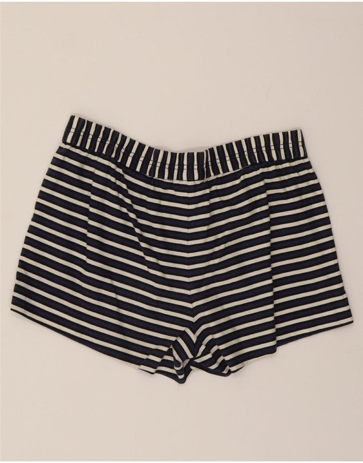 J. CREW Womens Shorts W30 Medium  Navy Blue Striped Linen Vintage J. Crew and Second-Hand J. Crew from Messina Hembry 