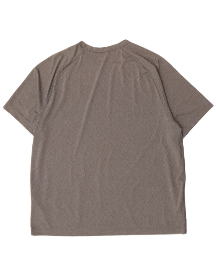 Męski T-shirt Nike Dri Fit, duży, szary, poliestrowy
