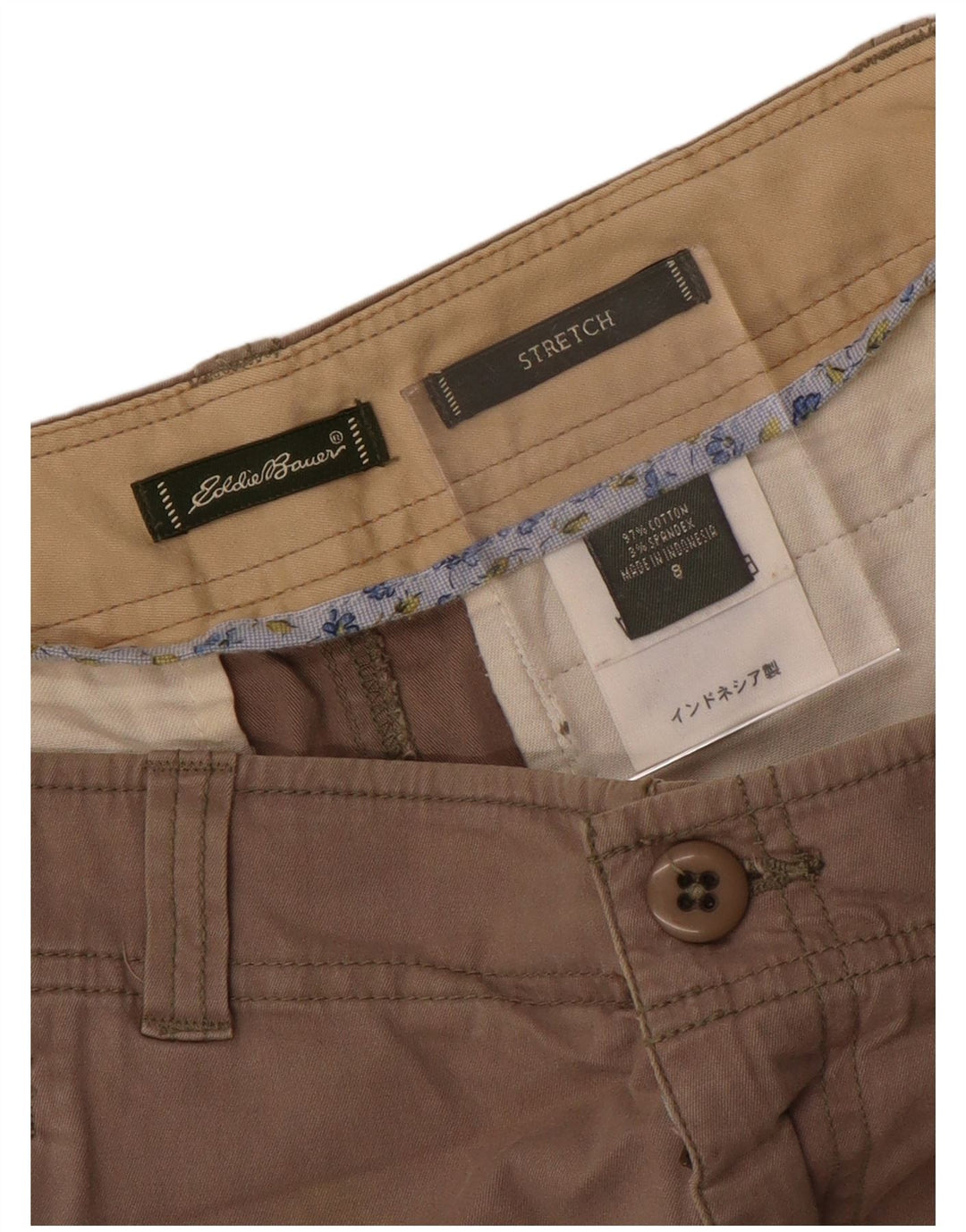 EDDIE BAUER Damska prosta spódnica US 8 Medium W30 Szara bawełna