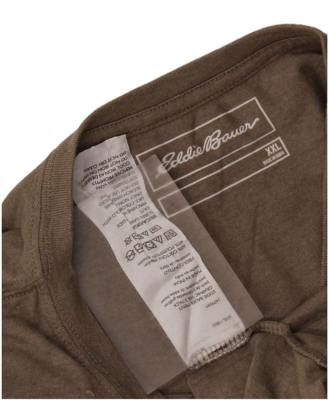 Koszulka męska EDDIE BAUER Top 2XL Szara bawełna