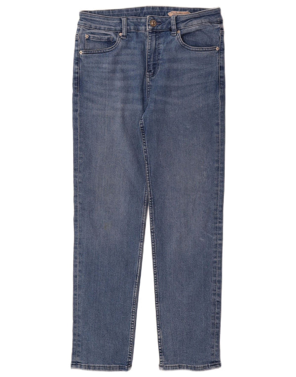 Marks & Spencer Damskie proste dżinsy UK 12 Medium W30 L29 Niebieskie bawełniane