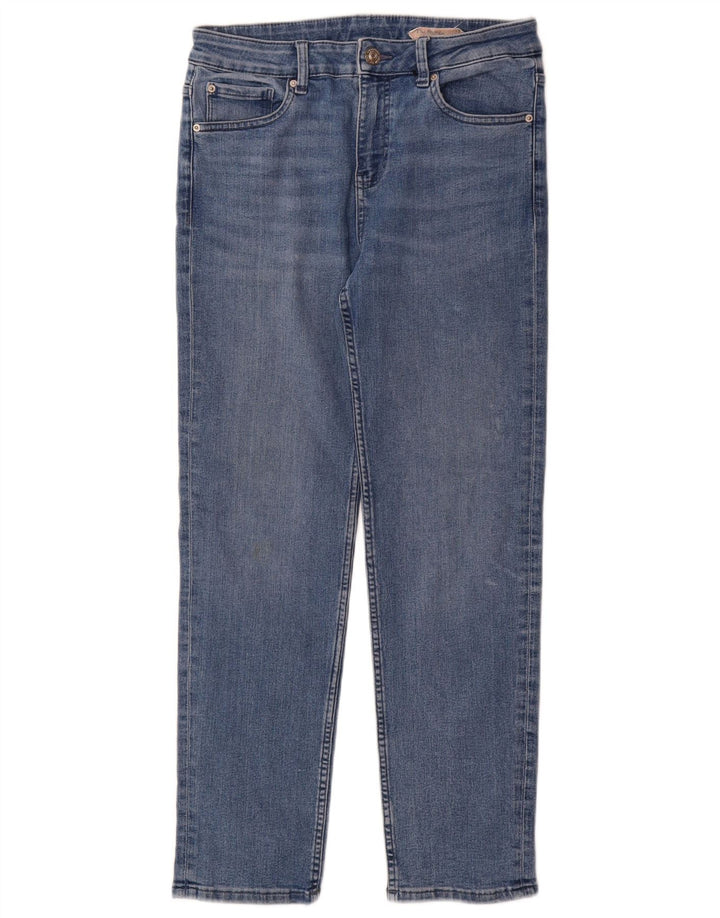 Marks & Spencer Damskie proste dżinsy UK 12 Medium W30 L29 Niebieskie bawełniane