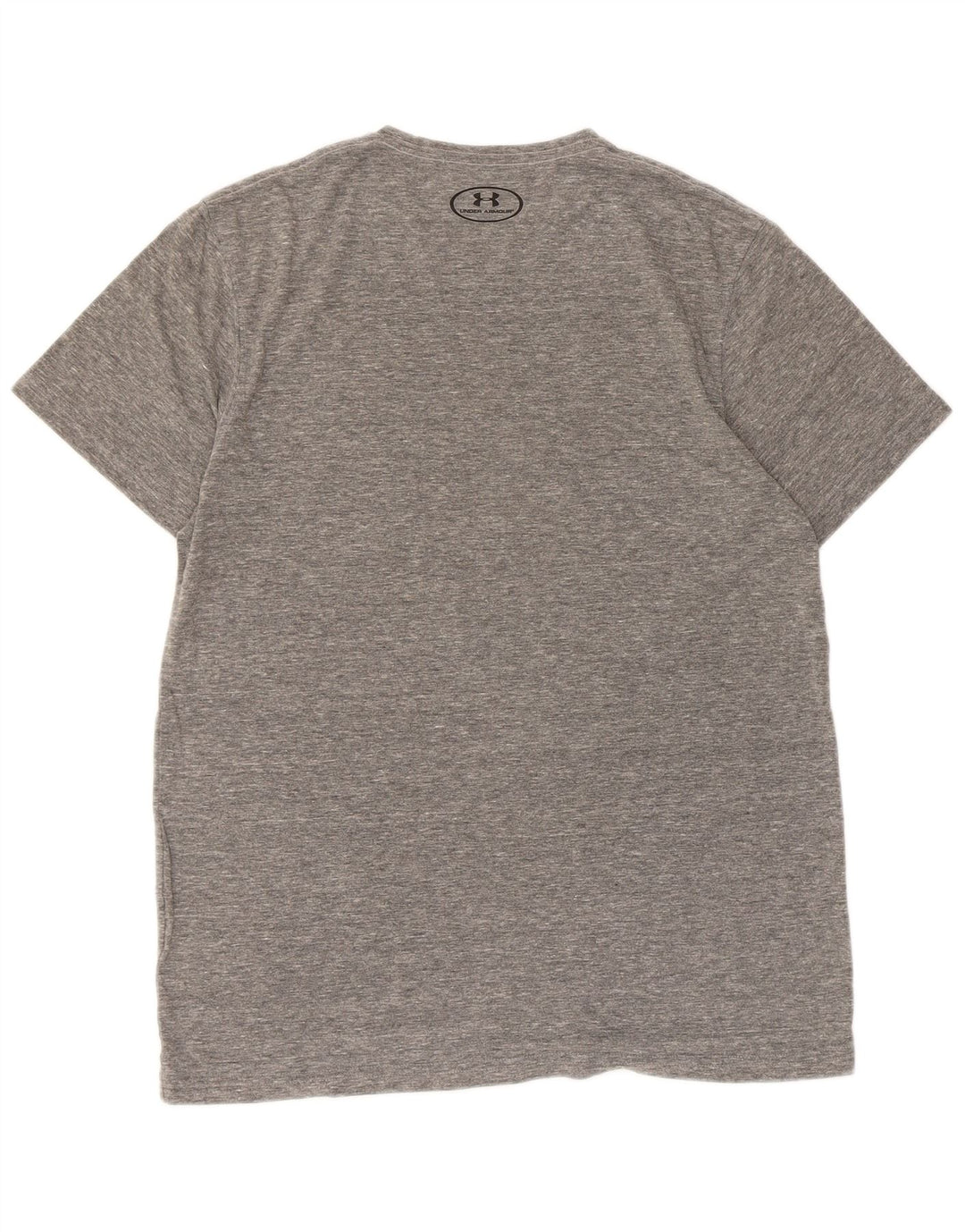 Męski t-shirt z grafiką UNDER ARMOUR Heat Gear, średnioszary, nakrapiany