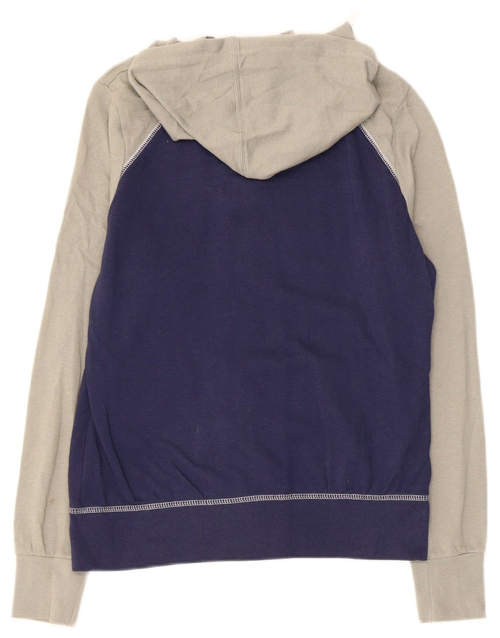 Damska bluza z kapturem i zamkiem NFL Patriots UK 10, mała, granatowa, z blokami kolorów