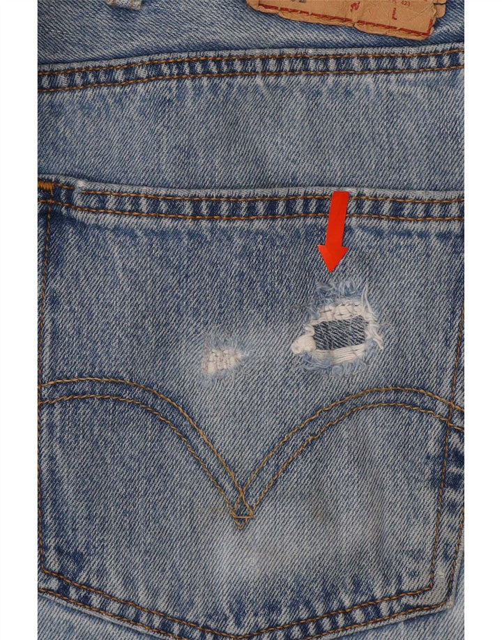 Męskie jeansy Levi's 501 Straight W46 L27 Niebieskie bawełniane