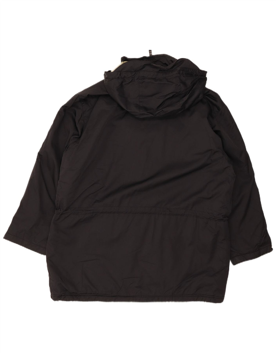 EDDIE BAUER Damski płaszcz wiatrówka oversize z kapturem UK 16, duży czarny