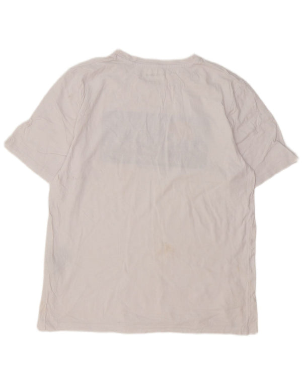 Męski T-shirt z grafiką Jack & Jones, duży, biały, bawełniany