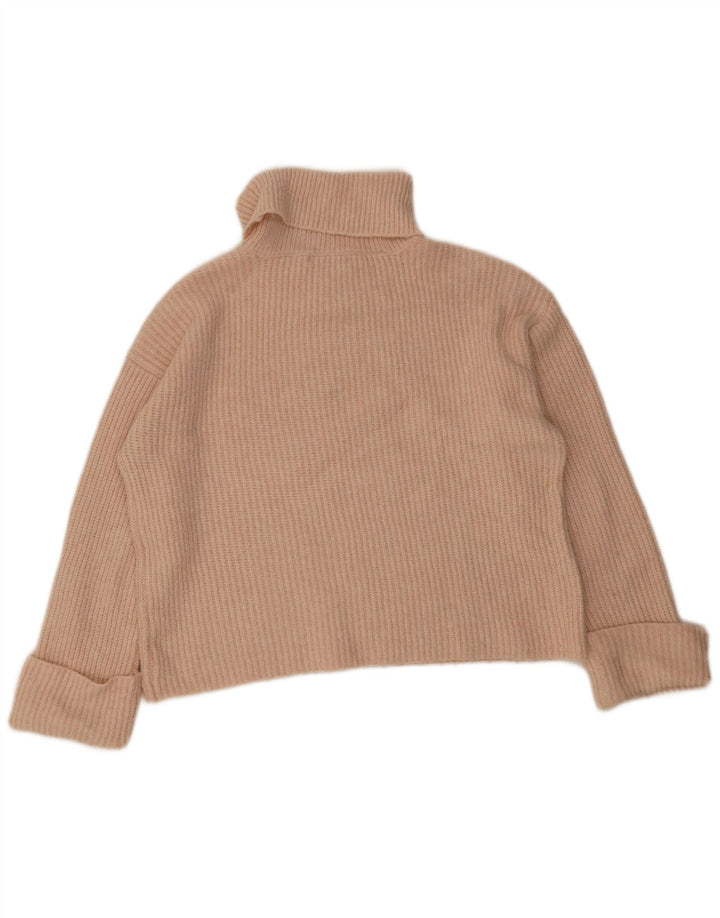 Marks & Spencer Damski sweter z golfem UK 14, średni pomarańczowy