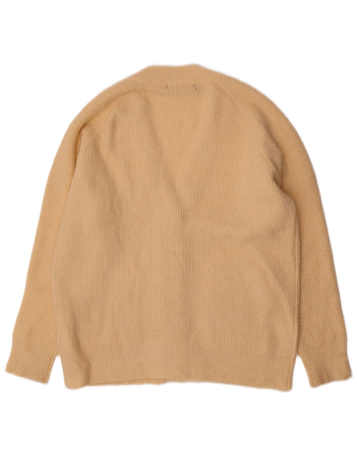 Sweter damski oversize Threadbare UK 6 XS, beżowy, akrylowy
