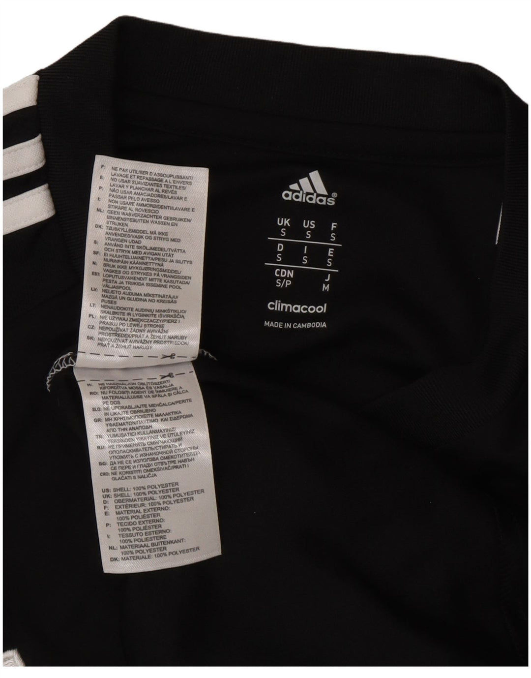 Adidas Męski T-shirt z grafiką Durham Top, mały, czarny poliester z blokami kolorów