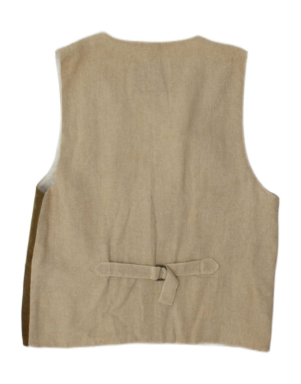 Zamszowa kamizelka męska w stylu vintage, kolor EU 48/50, średnia khaki
