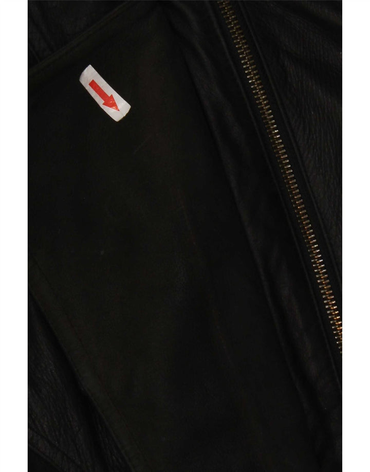 Nowa szybka damska kurtka skórzana oversize IT 44 Medium Black