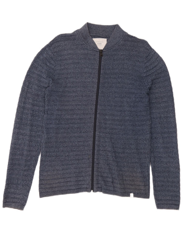 Męski sweter kardigan Jack & Jones w małe granatowe paski