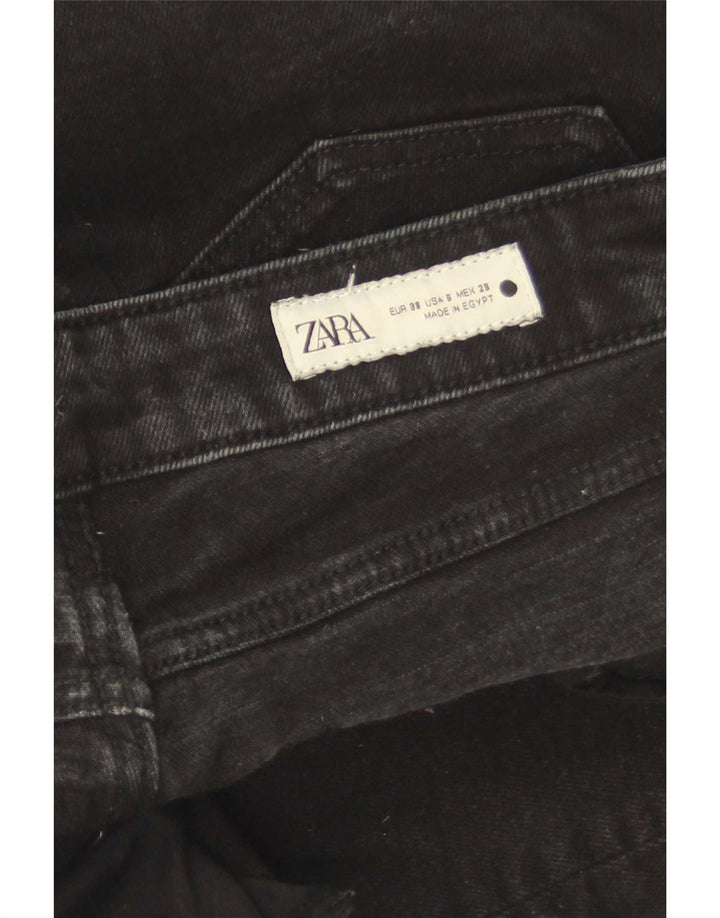 Damskie proste dżinsy Zara EU 38 Small W28 L27 Czarne