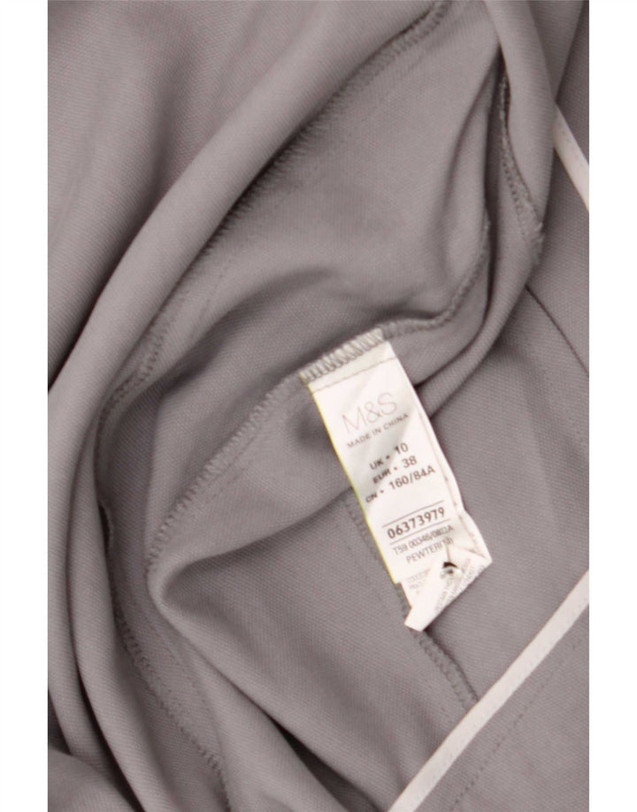 Marks & Spencer Damska otwarta marynarka UK 10 Small Grey Lyocell