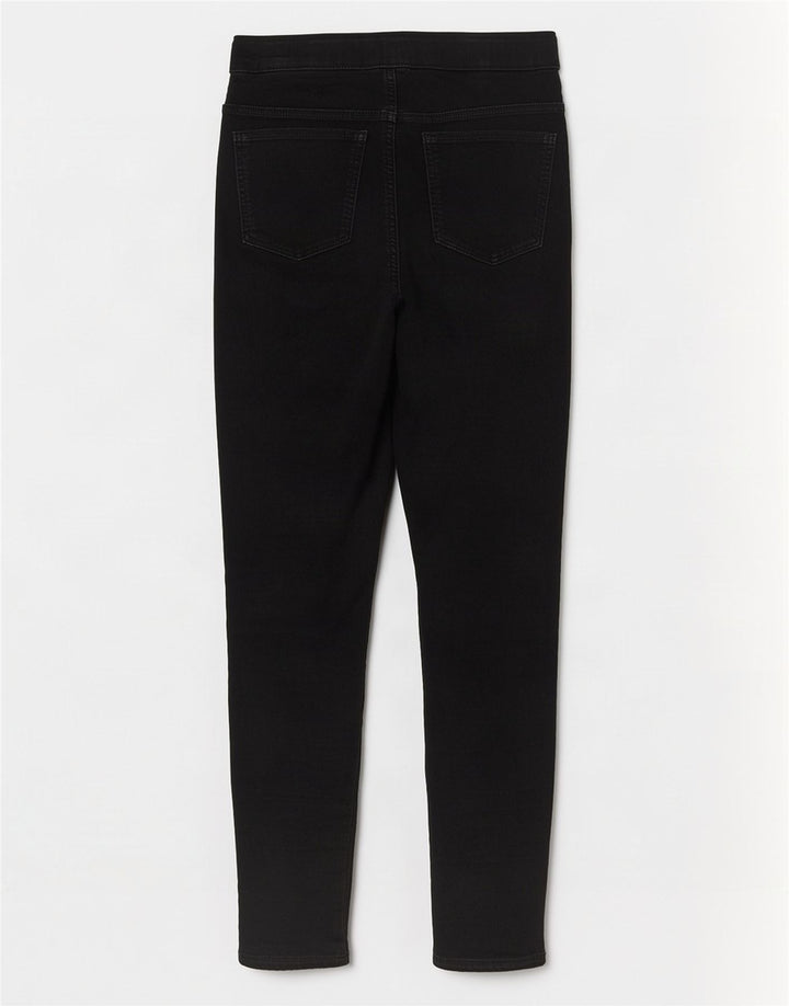 Marks & Spencer Damskie jeansy Jegging UK 12 Medium W30 L29 Czarna bawełna