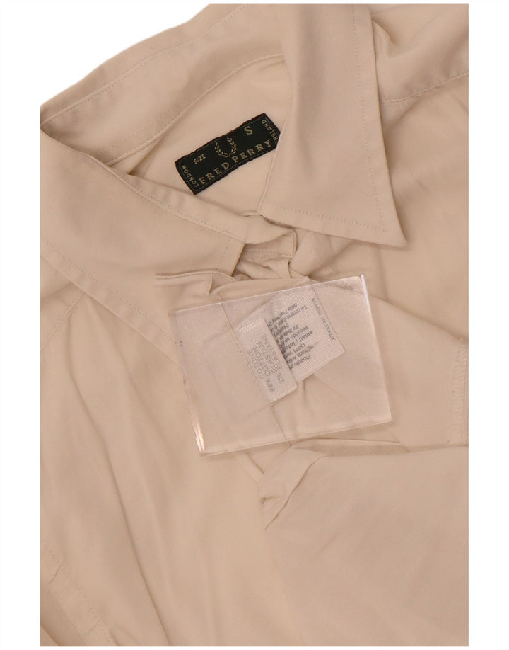 Koszula damska Fred Perry UK 10 Small, biała, bawełniana