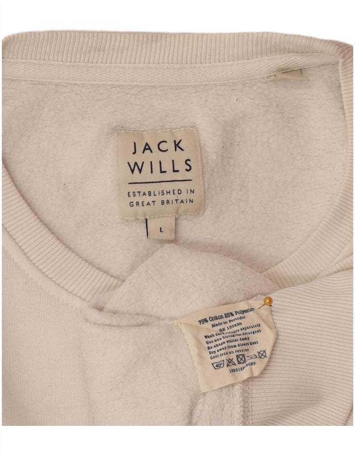 Bluza męska Jack Wills, duża, biała, bawełniana